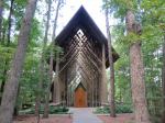 Anthony Chapel is a serene sanctuary nestled among the dense pines and hardwoods of Garvan Woodland Gardens